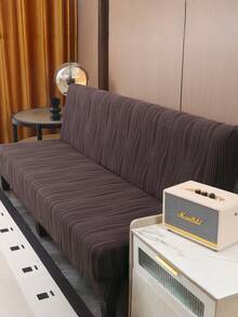 1pc Jacquard Solid Color Sofa Cover, Thick Fabric, With Elastic Band, Washable Protective Cover, Suitable For Pet Owners, Luxury Home/Office Furniture Decoration