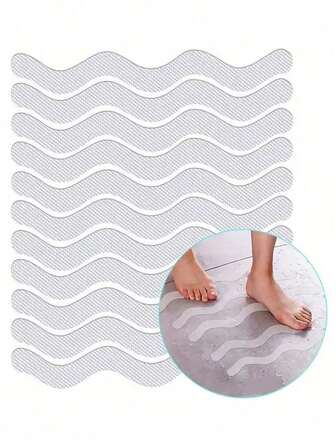 Pegatinas antideslizantes para ducha, tiras antideslizantes para baño, pegatinas antideslizantes de PEVA transparentes para bañeras, adecuadas para suelos de baño y duchas. Cinta antideslizante transparente para bañera - Pegatina de antideslizante para bañera de alta resistencia, fácil de rasgar y pegar, adecuada para suelos resbaladizos, duchas, bañeras y escaleras.