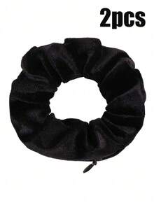 Velvet Hair Ring With Hidden Pocket, Multi-Functional Hair Accessory Pouch, Storage Organizer For Money & Small Items, Zippered Elastic Headband With Secret Compartment For Keys, Cash, Lipstick, Multifunctional Hidden Private Money Concealed Portable Pocket Toiletry Bag Travel Wash Bag Toiletry Travel Bag Makeup Storage Beach Beach Bag Vacation Holiday Essentials School Supplies Travel Essentials Ladies For College Dorm Bathroom