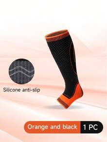 1 件针织运动压缩腿套，适合跑步、健身、跳绳、骑自行车、长防滑小腿套 - 需要两件，购买两件 - 彩色 - 查看 41