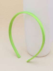 1 件休闲百搭纯色头带 - 綠色 - 查看 4