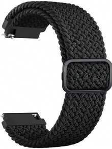 2025 New Adjustable Elastic Nylon Watch Band 20mm 22mm Compatible With Samsung GT3/Buds Woven Watch Strap