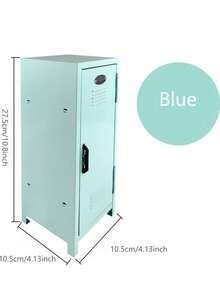 Caja de joyería tipo gabinete de almacenamiento mini, artesanía de pulverización de hierro para almacenar cosméticos, joyas, herramientas de belleza, adecuada como regalo de Navidad, Halloween