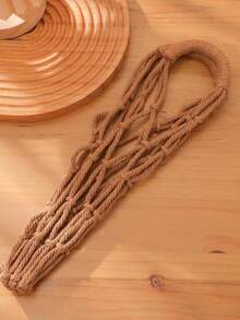 Sacs en maille tissés à la main, tasses à eau, sacs portables pour boissons, café, réutilisables, sacs pour bouteilles d'eau portables, sacs pour boissons, sacs portables, sacs en maille décoratifs, sacs de rangement décoratifs, convenant comme cadeaux artisanaux pour les amis, la famille et les camarades de classe, parfaits pour les plages, les pique-niques et les voyages - cadeaux décoratifs pour les amis, la famille et les camarades de classe, articles essentiels pour les pique-niques, artisanat artistique