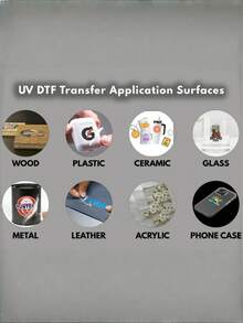 1pc Custom UV DTF Transfer: Full-Color Waterproof Sticker, Instant Application, Christmas Gift, Drink Bottle Sticker, Toy Sticker, Storage Box, Christmas Gift, 5pcs Set