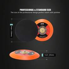 SPTA - Almohadilla de respaldo de 5 pulgadas (125 mm) Placa de respaldo de gancho y bucle de 5/16 a 24 hilos DA Air Random Orbital Lijadora/pulidora con almohadilla de interfaz de 5 pulgadas para - 6" (150 mm) - Ver 4