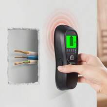 Stud Finder Wall Scanner, 5 In 1, Electronic Wall Stud Detector With Smart Sensor, High-Definition LCD Display And Audio Alarm, For The Center And Edge Of Metal, AC Wire, Joists, Pipes, Black - US A Type Plug(110-127V) - View 9