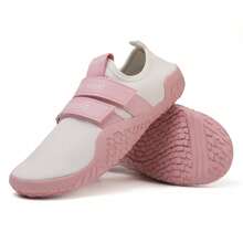 室内软底健身鞋适合深蹲、硬拉、跳绳、运动、女士赤脚瑜伽防滑秋冬平底交叉训练运动鞋 - 粉色 - 查看 21