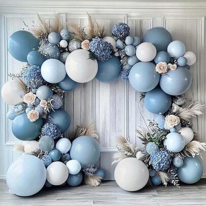 104pcs Blue & White Balloon Garland Set - Create Dreamy Ocean-Themed Party - Essential For Baby Shower, Birthday, Wedding, Anniversary - Perfect Photo Prop And Room Decor