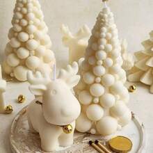 1 pezzo Candela natalizia, candela aromaterapica geometrica fatta a mano, molto adatta per la decorazione della stanza, la decorazione del centro del tavolo da pranzo, feste, matrimoni e regali per la festa della mamma, decorazioni natalizie, decorazioni per la casa, decorazioni per compleanni, decorazioni natalizie, regali di Natale