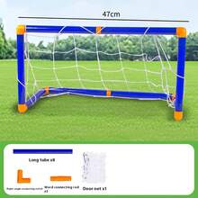 新款便携式可折叠足球门，室内/室外足球玩具，适合男孩女孩，生日/圣诞节/送礼佳品 - 完美礼物 - 彩色 - 查看 10