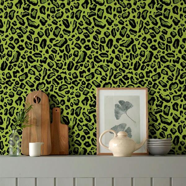 1 PC Animal Print Self - Adhesive Wallpaper, High - Quality Vinyl PVC, Peel And Stick Room Decoration Wallpaper Stickers Ideal For Home Decor, Cabinet Renovation, Furniture DIY Autumn And Winter Living Spaces, Bedrooms & Interior Designs