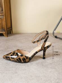 Giày cao gót mũi nhọn thanh lịch dành cho nữ, đa năng cho váy, dép xăng đan mùa hè, thanh lịch, giày cao gót mèo - Nhiều màu - Xem 3