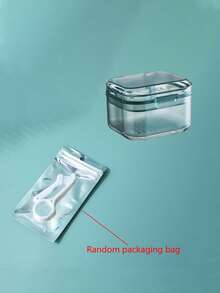 1/2 pièces Boîte de rangement pour appareils dentaires invisibles, boîte de rangement orthodontique à double couche, boîte pour brackets invisibles, boîte de nettoyage portable avec design de drainage, convient pour la maison, l'extérieur et les voyages