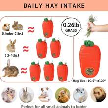 Hay Feeder For Guinea Pigs Rabbit Food Dispensers Bag Rack Storage Manage Hanging Feeding Large Capacity 0.26lb,21020072 - 乾枯玫瑰色 - 查看 5