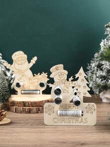 1 buc. Ornament de Crăciun pentru suport de bani din lemn, suport de bani din lemn pentru colorat DIY, cadou perfect de Crăciun pentru familie și prieteni, ornamente de Crăciun creative pentru portofel din lemn pentru a îmbunătăți atmosfera festivă a familiei, decorațiuni de Crăciun pentru casă, cadouri creative de petrecere de Crăciun, decorațiuni de Crăciun fericit, decor, cadouri de Anul Nou 2026, decorațiuni de Crăciun din lemn