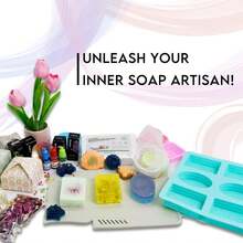 EDSRDRUS Soap Making Kit For Adults & Kids - Soap Making Supplies With 2lbs Glycerin Soap Base, Silicone Molds, Dried Petals, Fragrance Oils, Pigments & More - Fun, Easy, Creative DIY Craft Kits