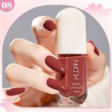 10毫升水性指甲油,速干指甲油,裸色闪粉红色指甲油,无异味,持久耐用,可剥离,无需烘烤,易于涂抹,打造美丽指甲。 - 彩色 - 查看 39