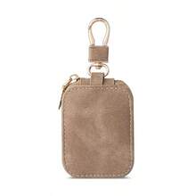 Premium Leather Apple Protective Case With Zipper And Keychain, Fashionable Protective Shell, Available In Multiple Colors, Compatible With Apple 1/2/3/4/New Apple 1/2 - Multicolor - View 12