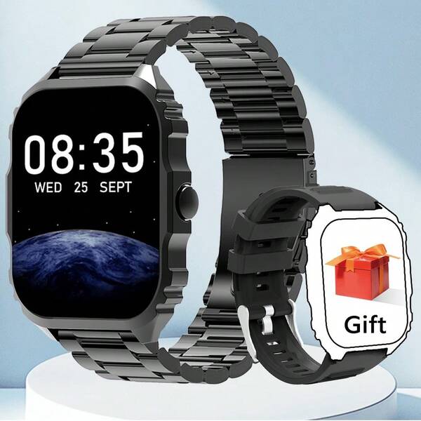 Multifunktionale Smartwatch mit kabelloser Anruffunktion | Sport Outdoor/Wandern/Reisebekleidung, Sportdatenverfolgung, Wecker, Erinnerung an langes Sitzen, Schlafüberwachung, Schrittzähler, Informationsbenachrichtigung, Fitness-Armband - das perfekte Urlaubsgeschenk, kompatibel mit iOS und Android