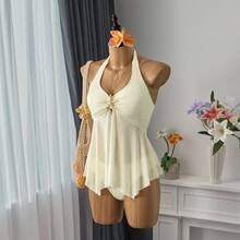 Bellisia Bộ đồ bơi Tankini hở lưng họa tiết sao biển kim loại gợi cảm dành cho nữ mùa hè - Nhiều màu - Xem 8