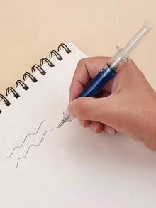 8支注射器笔护士圆珠笔护理新奇礼品办公室学习用品医生游戏奖学生派对礼物，颜色随机，注射式圆珠笔，儿童学习用品，办公室礼品文具