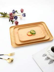 1件/3件塑料自助餐厅/快餐托盘，黑色 - 黃色 - 查看 3