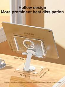 Soporte ajustable para tableta: Soporte de escritorio giratorio 360°, compatible con iPad (4-12.9 pulgadas), compatible con tabletas y teléfonos , plegable, adecuado para el hogar y la oficina - Talla única - Ver 3