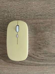 1pc Macaron Color Plastic Wireless Silent Mouse, Compatible With Ipad And Laptop (Battery Not Included)