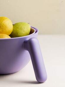 1pc Upgraded Double-Layer Rotating Salad Vegetable Fruit Washing Basket - One-Handed Operation, Rotating Washing & Draining Basket With Strainer Bowl - Multicolor - View 5