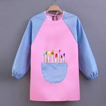 1 件高品质长袖防水绘画罩衣，适合男孩和女孩，加厚艺术绘画防护服，生日/圣诞节/派对礼物，青少年艺术绘画防护装备 - 彩色 - 查看 13