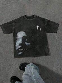 Unisex Casual Short-Sleeve T-Shirt With Graphic Print And Round Neck For Men, For Going Out, Gift For Boyfriend - 1 - 查看 1