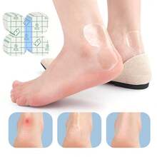 10 Peças Adesivos de Salto em PU à Prova d'Água, Antidesgaste e Antiderrapante, Bandagem para Salto de Sapato para Melhorar o Ajuste e o Conforto do Calçado