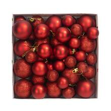 44pcs 1.2-2 Inch Christmas Balls For Christmas Holiday Decoration, Christmas Tree, Window, Christmas, New Year And Wedding Decoration, Suitable For Indoor And Outdoor Use (Need To Thread The Rope By Yourself, Electroplated Ball With Slight Glue Overflow, Slight Scratches And Loss Of Glitter Are Normal Phenomena And Do Not Affect Use) Home Decor Christmas Decorations Room Decor Winter Christmas Decorations Home Christmas Gifts Christmas Decor