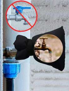 1pc Faucet Cover, Outdoor Faucet Freeze Protection, Insulated Faucet Jacket To Prevent Pipes From Freezing, Dust-Proof And Waterproof