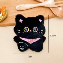 各种可爱猫咪毛绒背包挂饰、卡通暹罗猫和橘猫派对装饰钥匙扣、毛绒玩具礼物送给朋友 - 彩色 - 查看 2