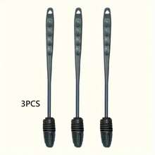 1 pieza/3 piezas Cepillo de silicona de mango largo para limpiar tazas, cepillo de mango largo, cepillo de silicona para botellas, cepillo para botellas y tazas, accesorio de limpieza