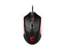 MSI Clutch GM08 Gaming Mouse, 4200 DPI, Optical Sensor, 3 Adjustable Weights, Red LED Lighting, Symmetrical Design - màu đen - Xem 8
