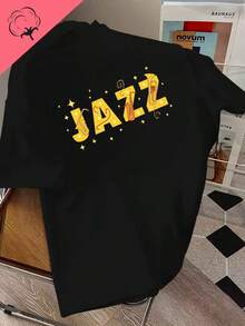 2025 Champion Tank Davis All Match American Fashion Brand Printed Men's And Women's Loose Summer Loose Short Sleeve T Shirt - 黑色 - 查看 1