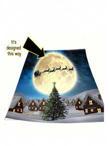 1 pătură personalizabilă din pânză cu brad de Crăciun, imprimare digitală cu nume personalizat, căldură pentru patru anotimpuri, poliester rezistent la rupere, țesut manual, stil la modă, potrivit pentru canapea, pat, călătorii, camping, cadou unic pentru adulți