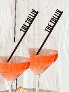 20支/50支装个性化饮品搅拌棒，亚克力材质，婚礼鸡尾酒棒，可定制生日快乐图案，激光切割，情侣周年纪念饮品标签，玻璃酒杯装饰，搅拌棒装饰，多功能，耐用，美观，可重复使用，精致，时尚，高品质，色彩缤纷，现代，可定制，个性化，独特，送给他的理想礼物，送给她的理想礼物，男友，爸爸，女友，妈妈，家人，朋友，茶室，家居，花园，办公室，周年纪念日，情人节，母亲节，生日，父亲节，毕业典礼，婚礼，乔迁之喜，定制礼品包装用品，永恒的爱 - B 型 - 查看 3