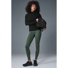 High-Waist Thrill Seeker Legging - Dark Cactus |  | Women Outdoor Leggings - Cây xương rồng đen - Xem 4