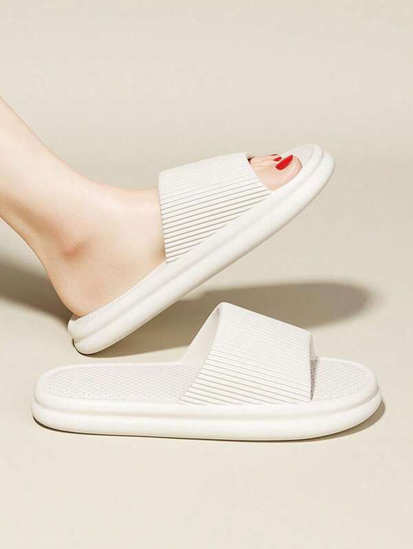 1 par de nuevas sandalias de verano para parejas, sandalias antideslizantes, adecuadas para uso en interiores, exteriores, ducha y en toda la familia durante todo el año. Blanco y rosa son opciones de regalo para madres. Sandalias de casa para mujer, sandalias para mujer, zapatillas de dormitorio, zapatos de ducha, sandalias blancas, sandalias negras, sandalias amarillas