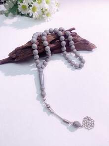 1条45颗10毫米串珠手链，日常祈祷手链，斋月祈祷珠，适合斋月、开斋节、新年等节日作为礼物 - 彩色 - 查看 3