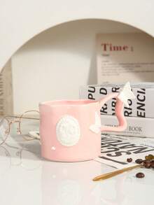 1 Peça Caneca Cerâmica 3D de Borboleta, Adequada para Água, Café, Leite, Xícaras de Chá, Presentes Personalizados, Presentes para Mulheres, Presentes para Mães, Presentes de Aniversário