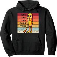 Tung Tung Tung Sahur Pullover Hoodie - 黑23 - 查看 1