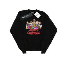 Disney Mens Mickey Mouse And Friends Christmas Sweatshirt (Black) - Coffee Brown - View 2