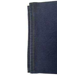 1 chiếc quần jeans Justice Brother kiểu dáng rộng rãi, ống rộng, rách rưới, phong cách vintage, thích hợp cho cả nam và nữ. - Xanh đậm - Xem 6