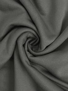 Y2K骷髅印花保暖连帽衫，带口袋，女士秋季度假服装 - 深灰色 - 查看 4