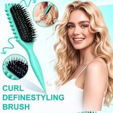 5pcs/2pcs/1pc New Straw Massaging Bounce Hair Brush, Best-Selling Curling Brush, Shaping Brush, Household Styling Brush, Anti- Hair Brush, Portable Brush, Volumizing Scalp Massage Hair Brush, Smooth Hair Air Cushion Brush, Must-Have For Back To School, Dorm, Home, Travel, Elegant Gift For Ladies, Suitable For Girlfriends, Family, Friends
